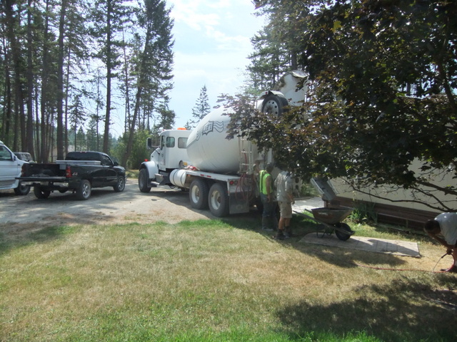 Concrete Truck Arrives