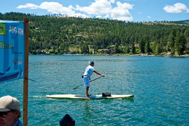 Paddle Board Crossing Finish